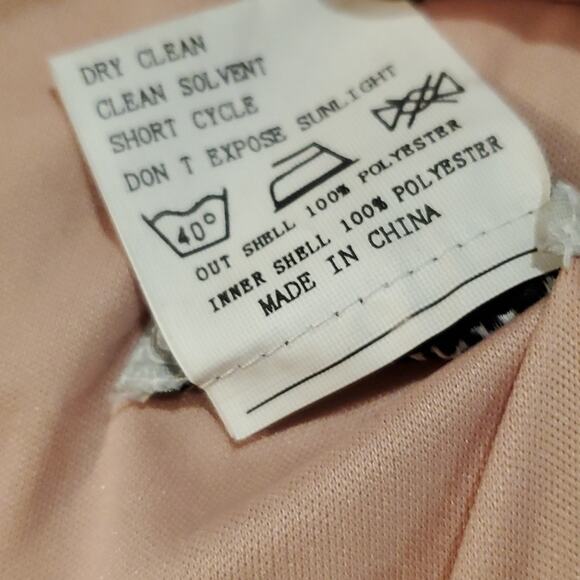 Christina Wu Bridesmaid Maxi Sparkling Pink Rose Dress Sz 10 - Picture 8 of 8